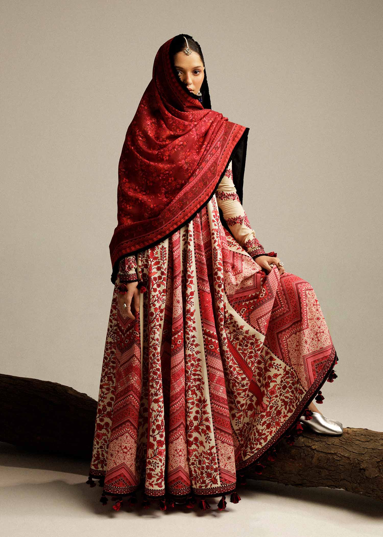 Hussain Rehar | Winter Shawl Khaddar 23 | Opaline - House Of Hania