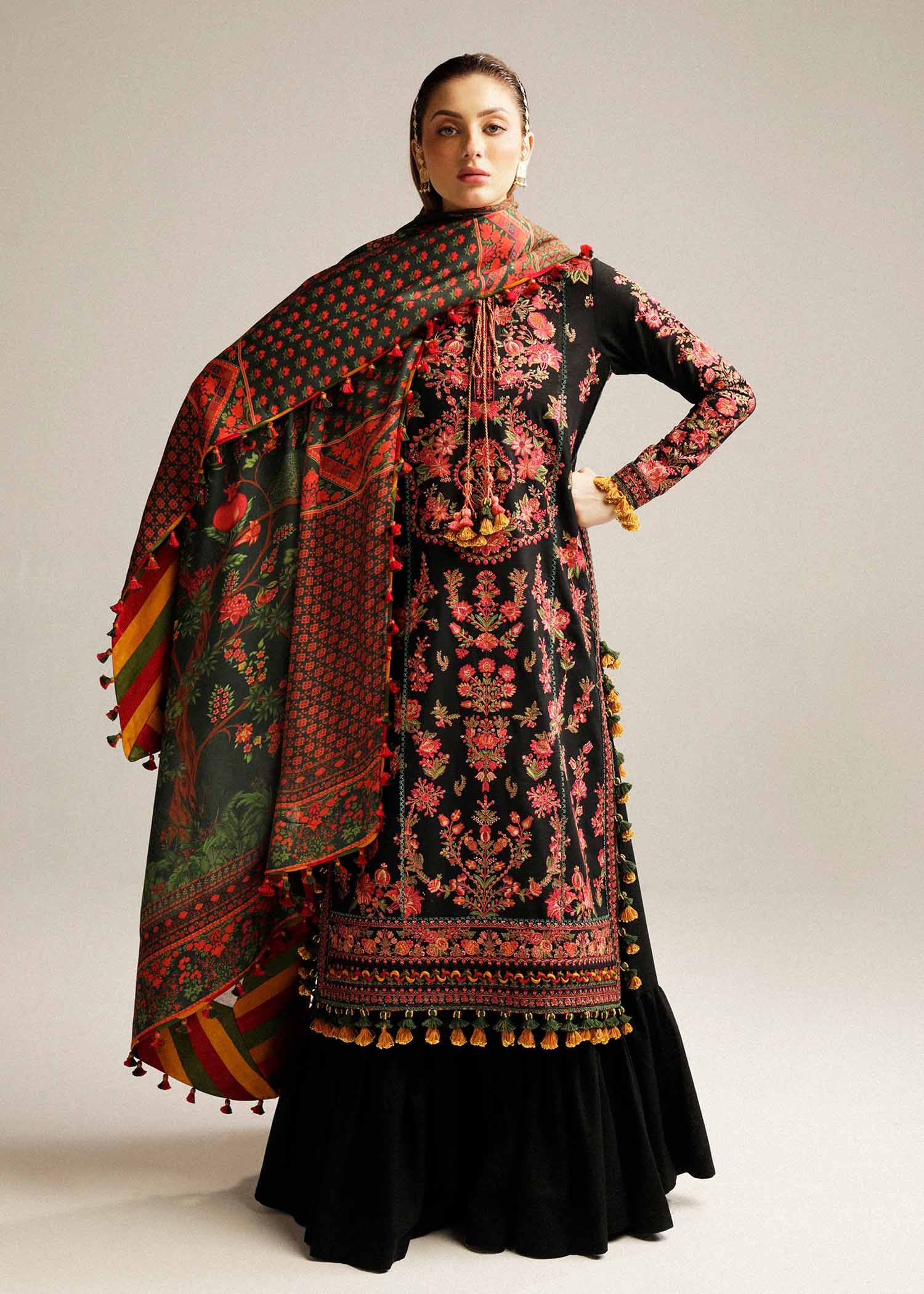 Hussain Rehar | Winter Shawl Khaddar 23 | Raat - House Of Hania