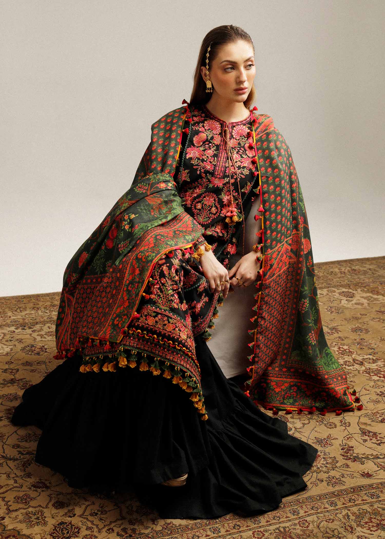 Hussain Rehar | Winter Shawl Khaddar 23 | Raat - House Of Hania
