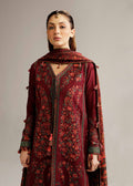 Hussain Rehar | Winter Shawl Khaddar 23 | Ruby - House Of Hania