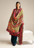 Hussain Rehar | Winter Shawl Khaddar 23 | Teal - House Of Hania