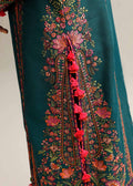 Hussain Rehar | Winter Shawl Khaddar 23 | Teal - House Of Hania