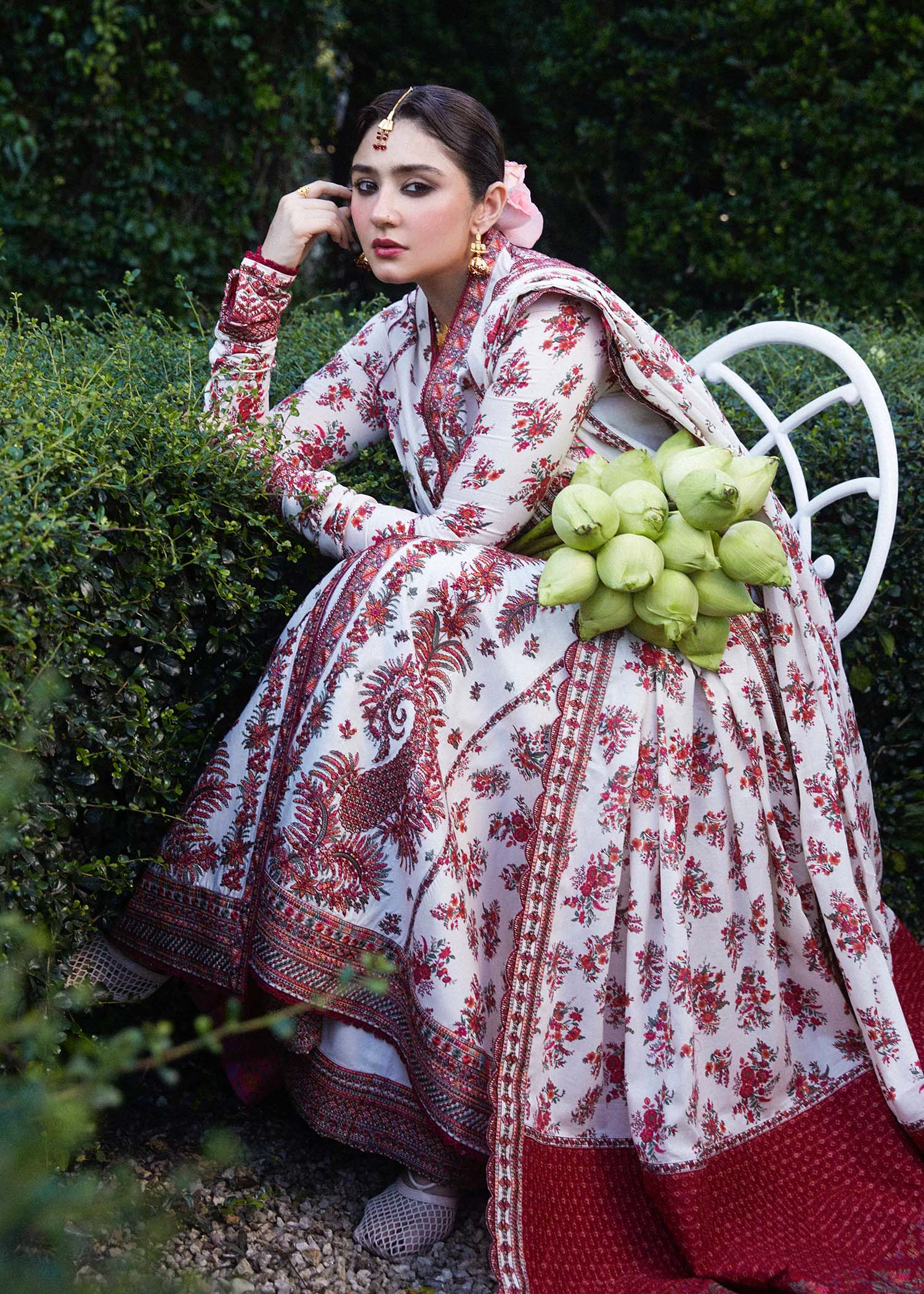 Hussain Rehar | Zaiba-Eid Lawn Collection24 | Safaid - House Of Hania