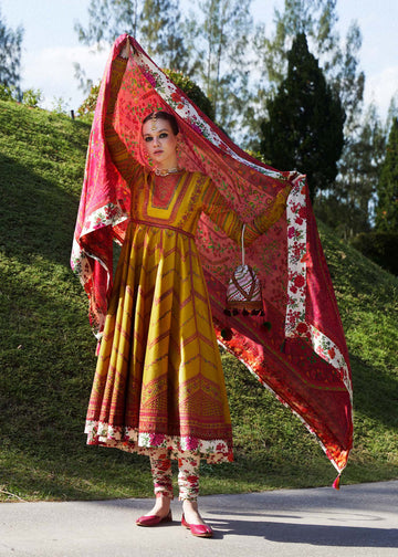 Hussain Rehar | Zaiba-Eid Lawn Collection24 | Sunehri - House Of Hania