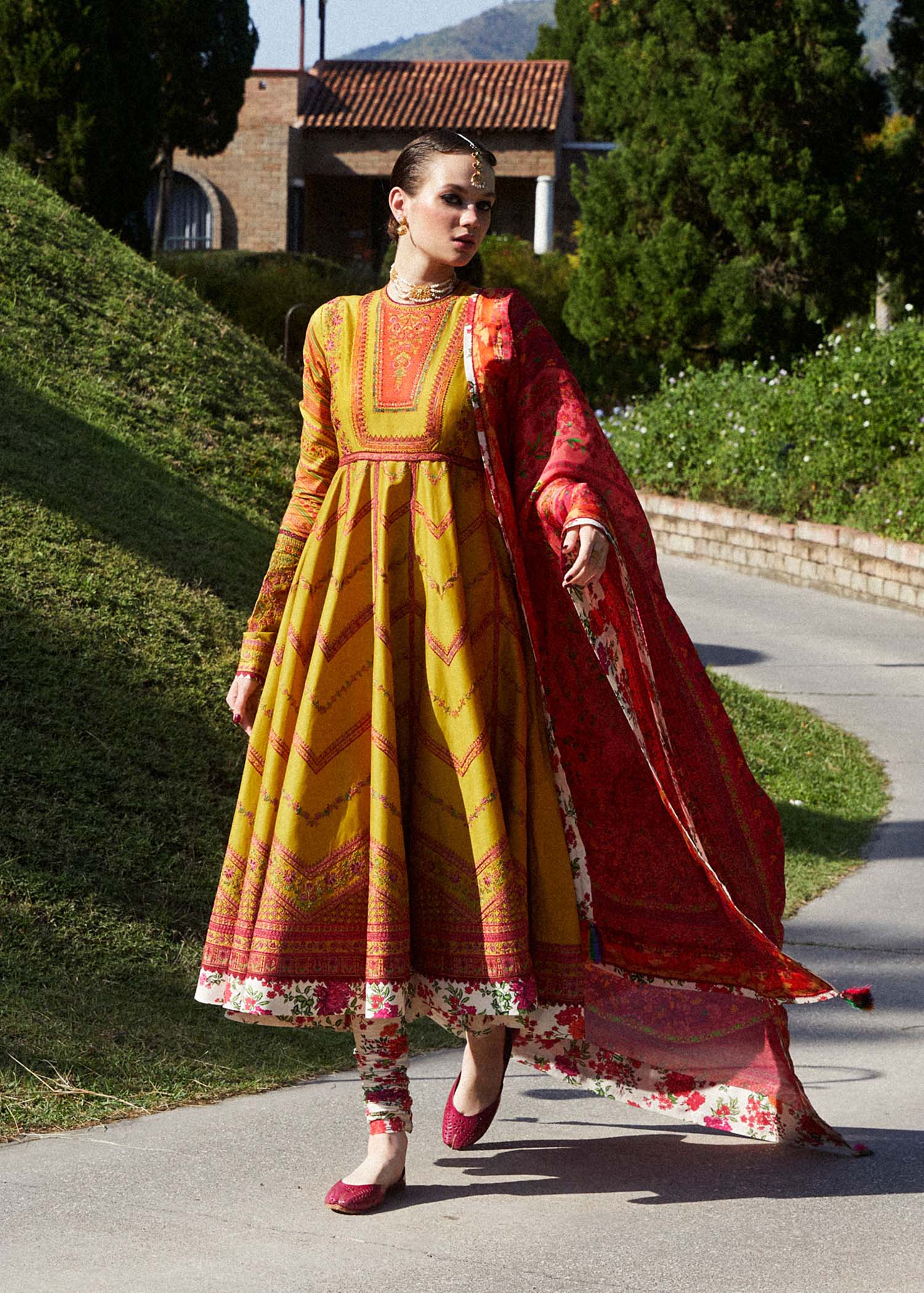 Hussain Rehar | Zaiba-Eid Lawn Collection24 | Sunehri - House Of Hania