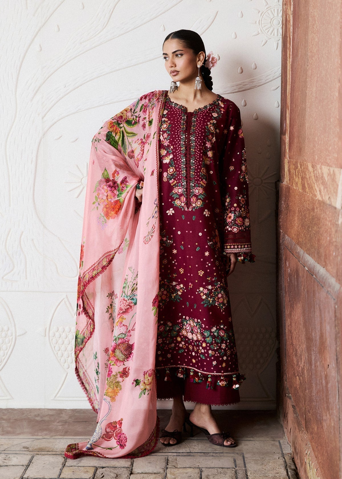 Hussain Rehar | Zan SS26 | Kestane - House Of Hania