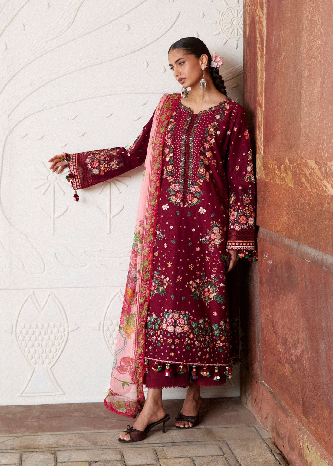 Hussain Rehar | Zan SS26 | Kestane - House Of Hania