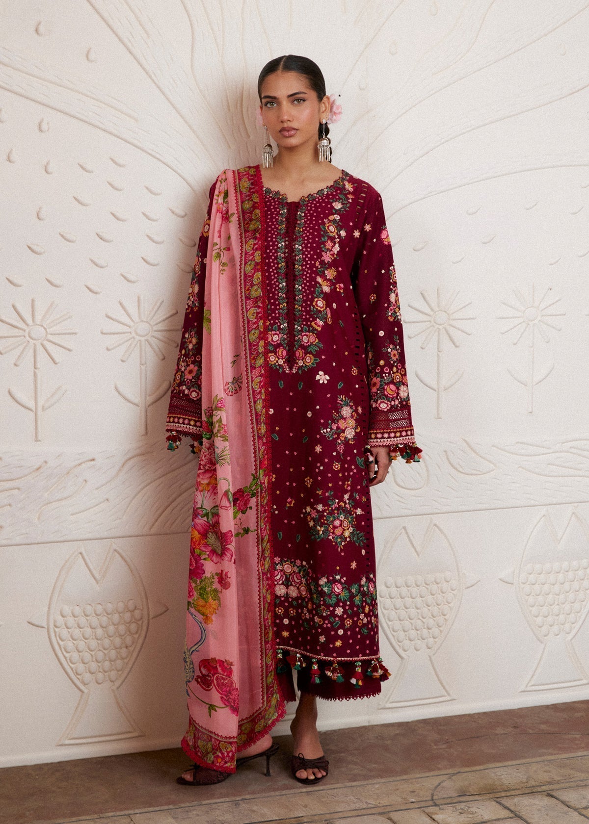 Hussain Rehar | Zan SS26 | Kestane - House Of Hania