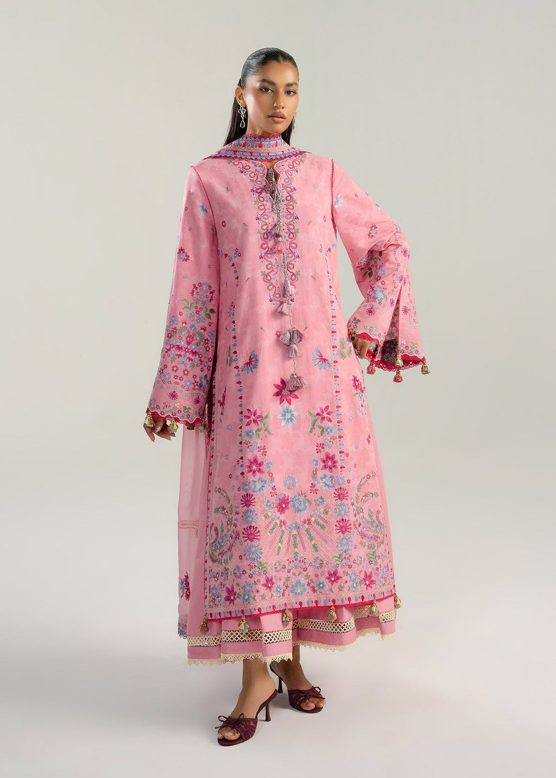 Hussain Rehar | Zan SS26 | Pembe - House Of Hania