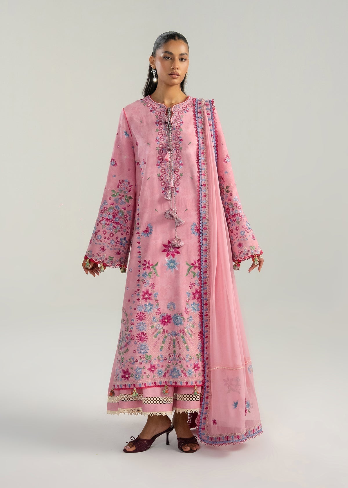 Hussain Rehar | Zan SS26 | Pembe - House Of Hania