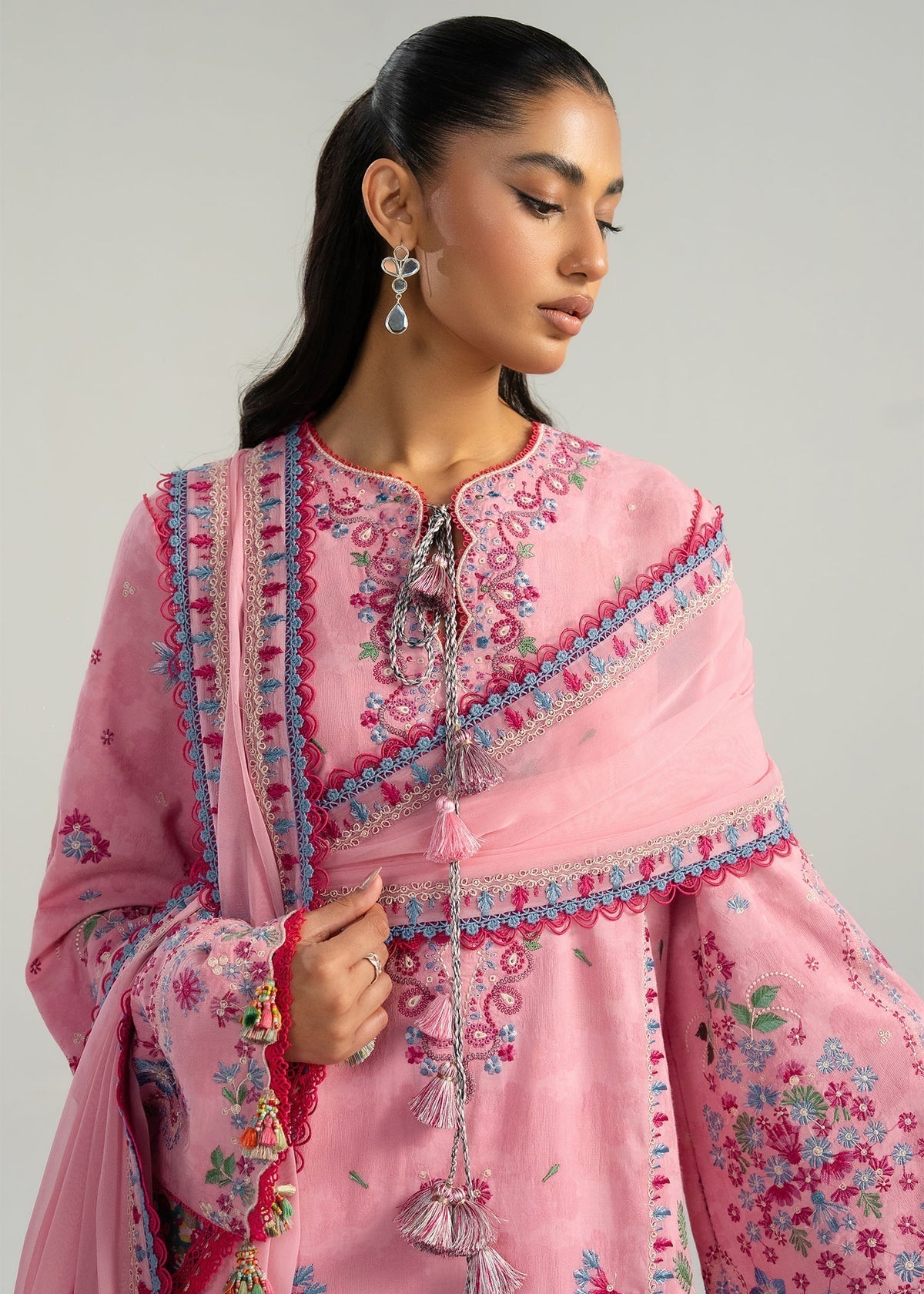 Hussain Rehar | Zan SS26 | Pembe - House Of Hania