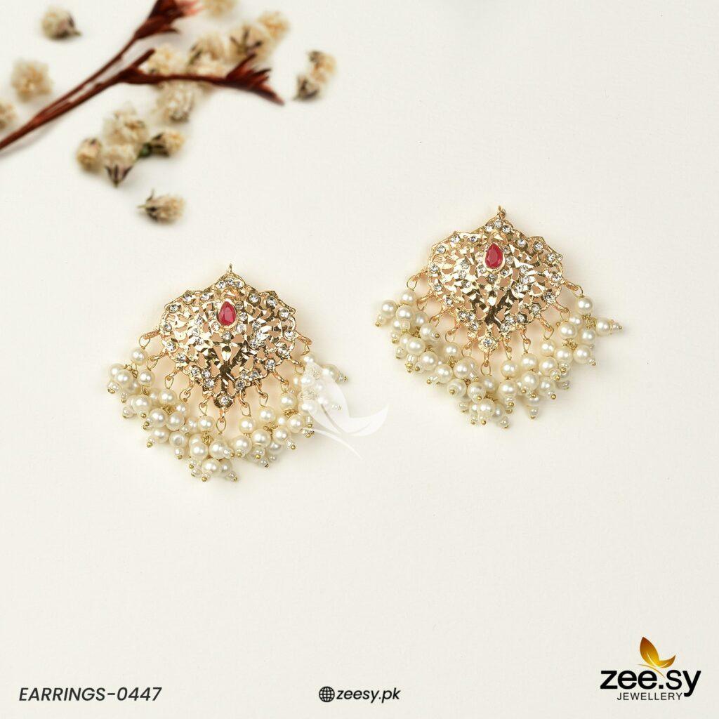 Hyderabadi Earrings-0447 - House Of Hania
