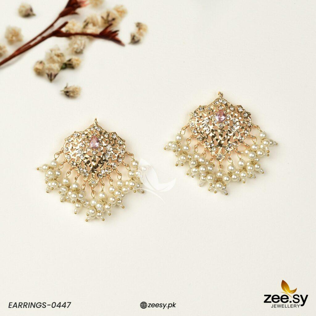 Hyderabadi Earrings-0447 - House Of Hania