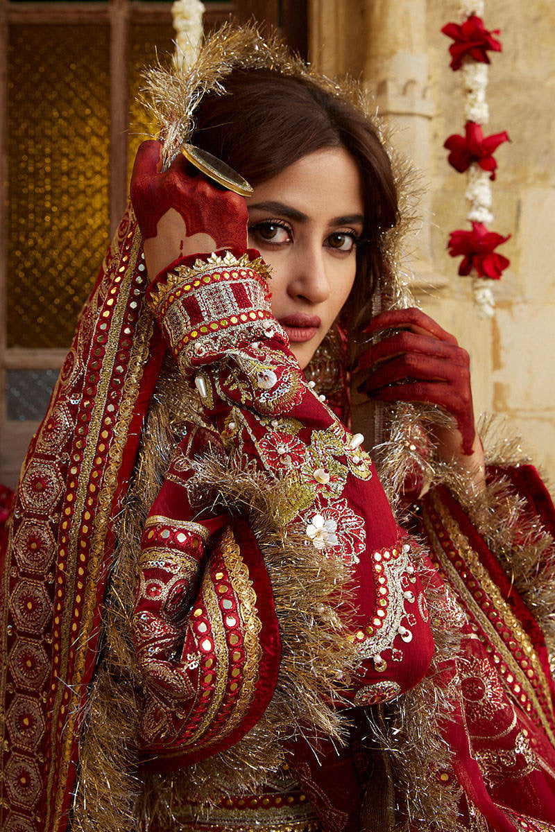 Mohsin Naveed Ranjha – MNR – MUKHI (BIA III) – ZWU23-20 – Sindoori Red - House Of Hania