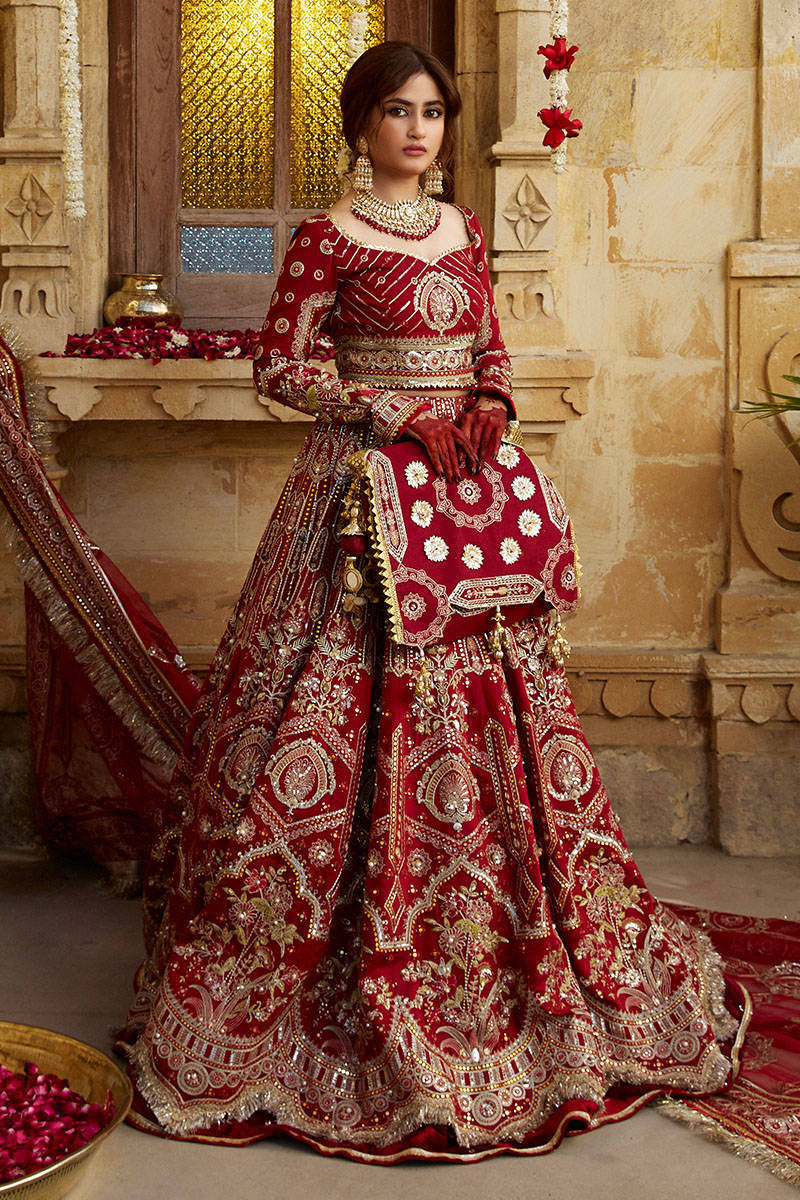 Mohsin Naveed Ranjha – MNR – MUKHI (BIA III) – ZWU23-20 – Sindoori Red - House Of Hania