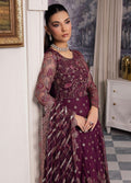 IZNIK Chinon Embroidered Net 3Pc Suit CC-37 Aida - House Of Hania