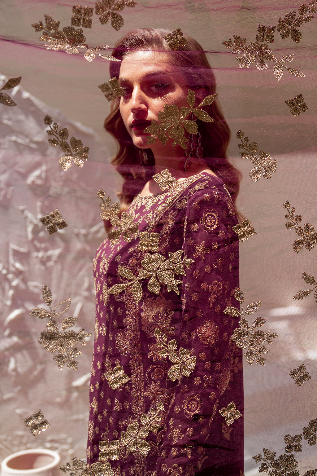 IZNIK Chinon Vol-02 Embroidered Chiffon 3Pc Suit CC-42 - House Of Hania