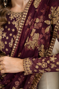IZNIK Chinon Vol-02 Embroidered Chiffon 3Pc Suit CC-42 - House Of Hania
