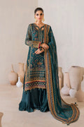 IZNIK Chinon Vol-02 Embroidered Chiffon 3Pc Suit CC-46 - House Of Hania