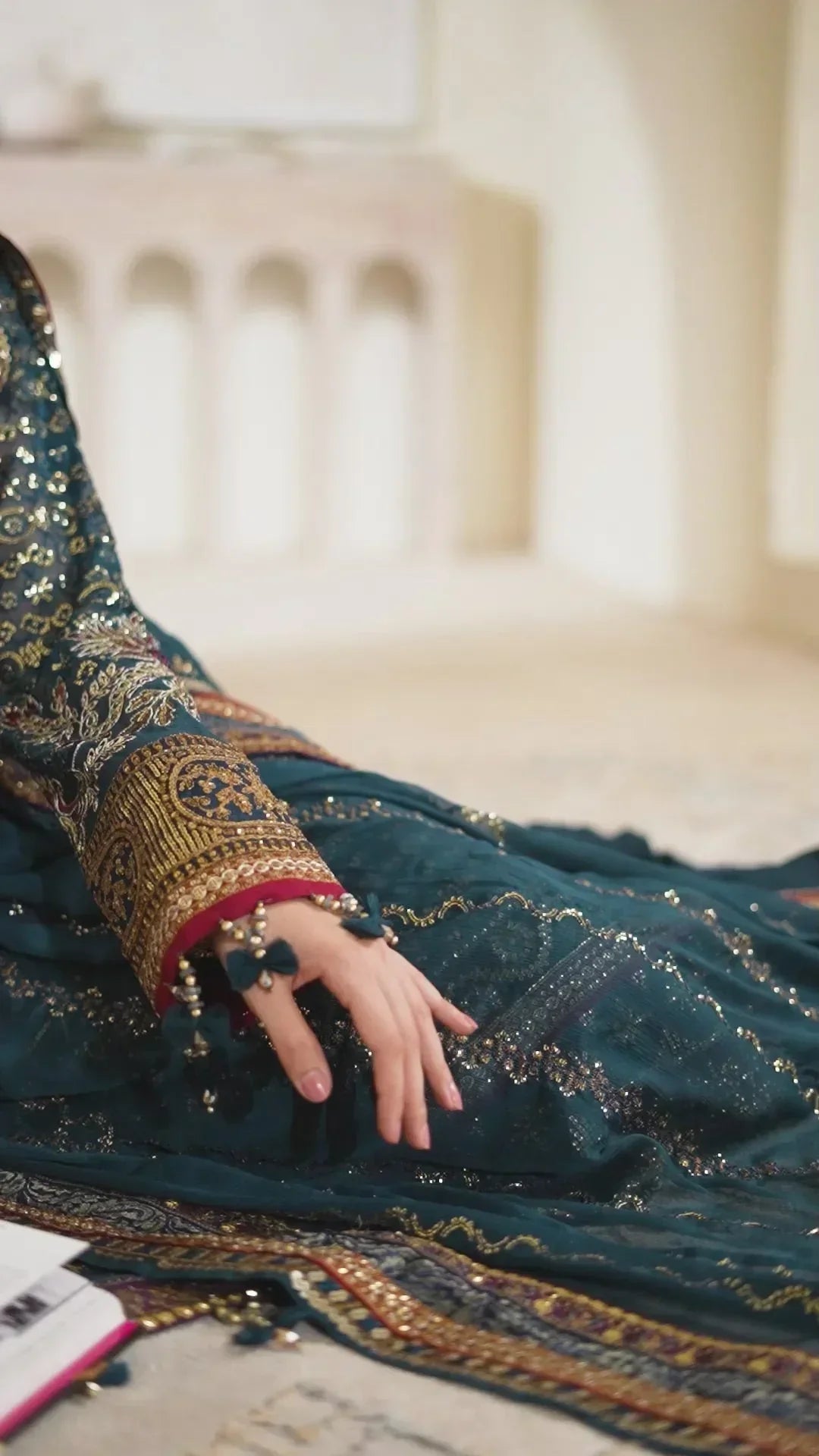 IZNIK Chinon Vol-02 Embroidered Chiffon 3Pc Suit CC-46 - House Of Hania