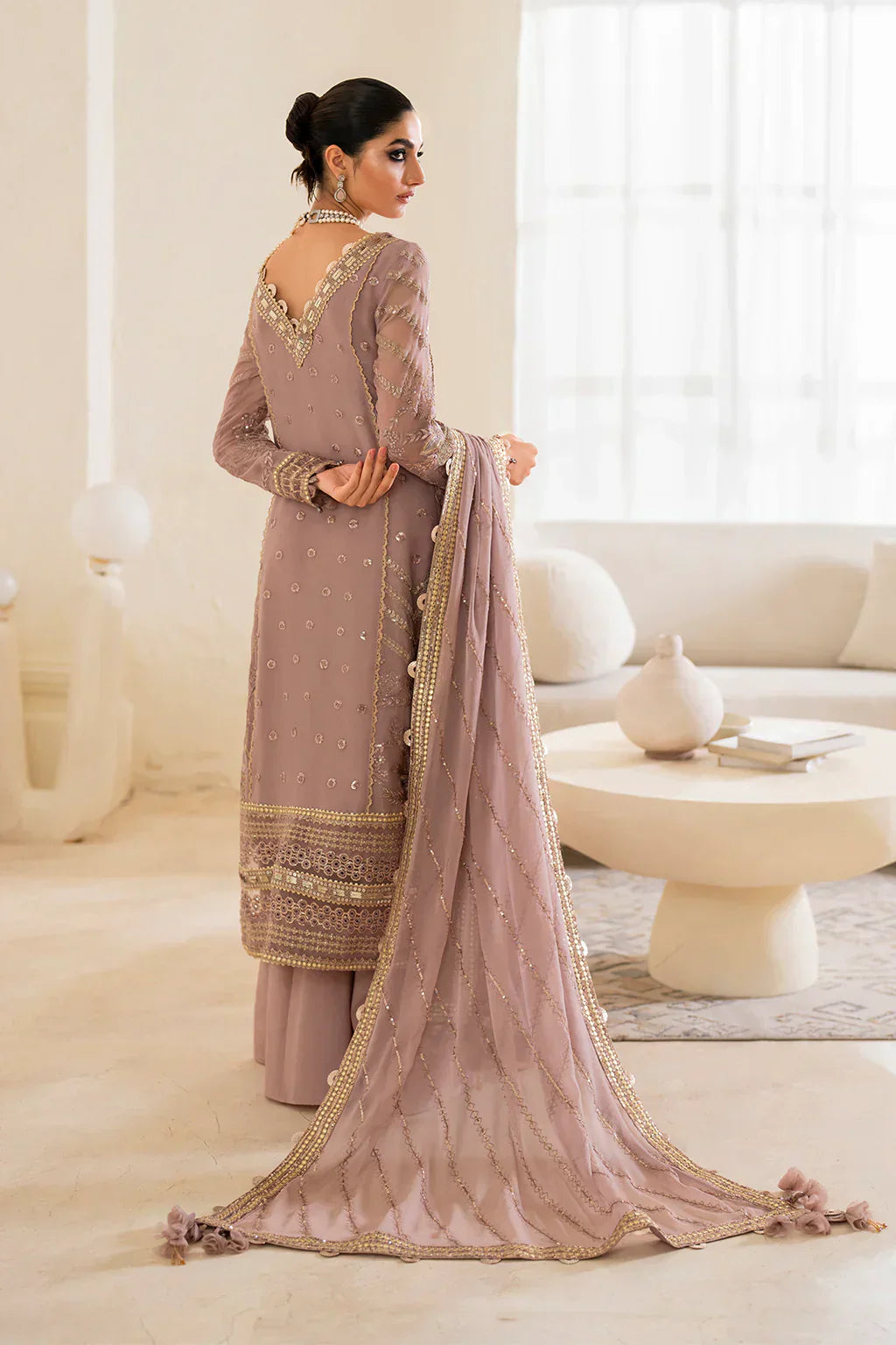 IZNIK Chinon Vol-02 Embroidered Chiffon 3Pc Suit CC-48 - House Of Hania
