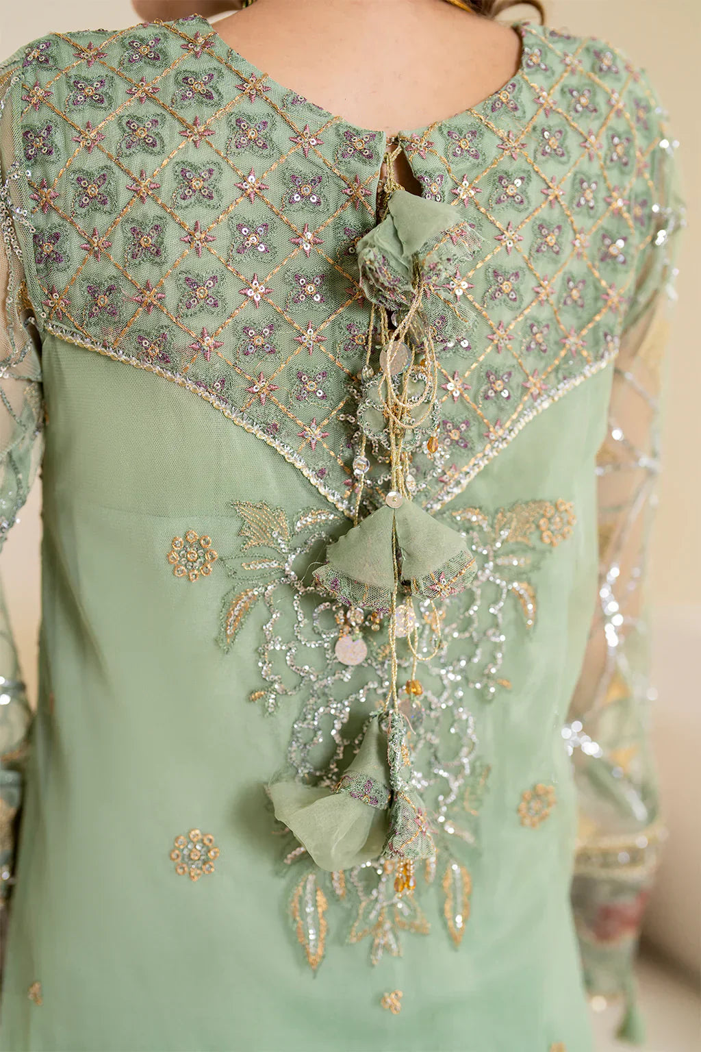 IZNIK Chinon Vol-02 Embroidered Net 3Pc Suit CC-41 - House Of Hania