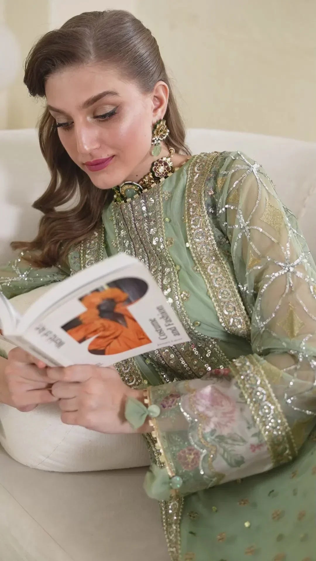 IZNIK Chinon Vol-02 Embroidered Net 3Pc Suit CC-41 - House Of Hania