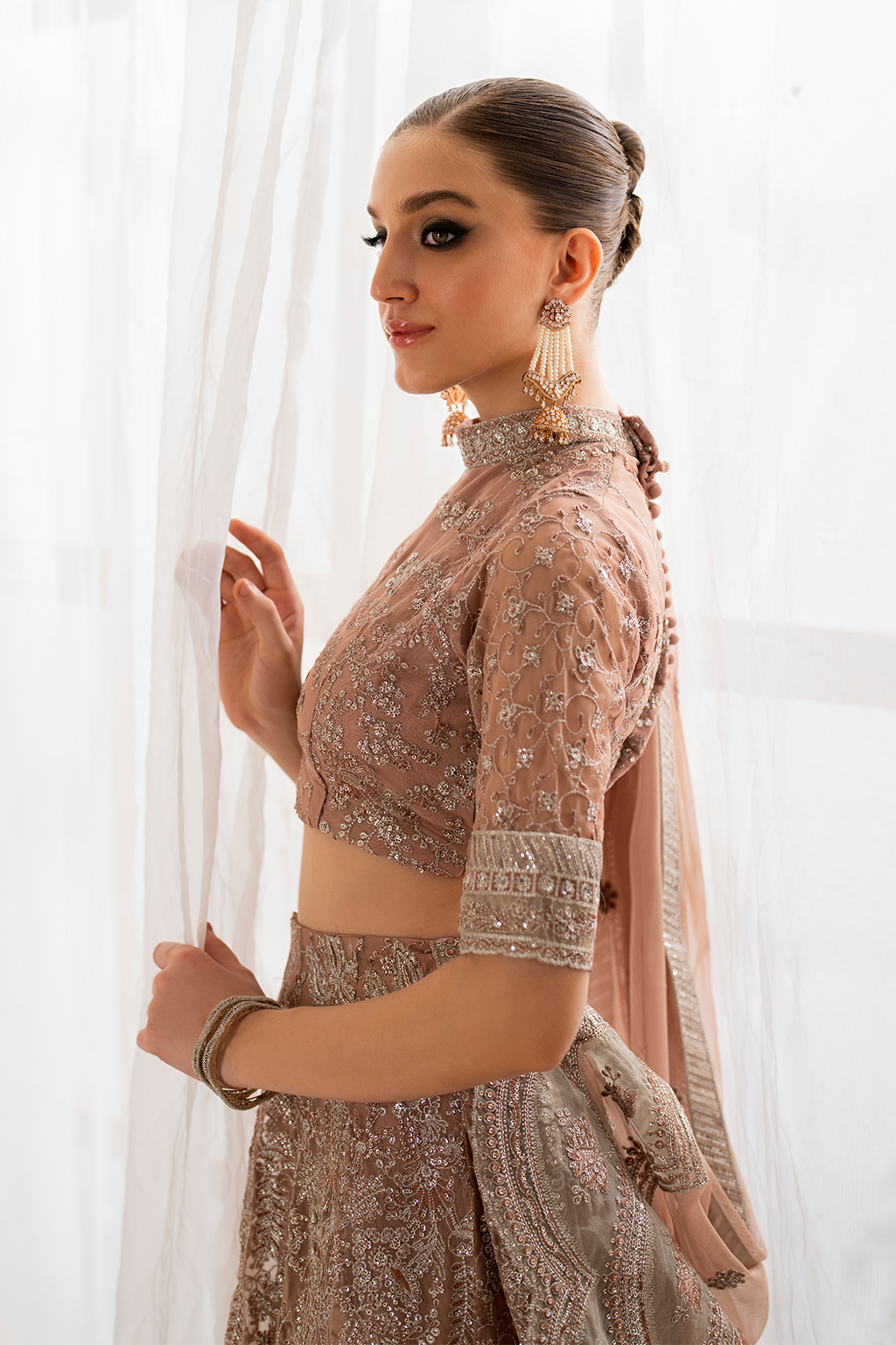 IZNIK Chinon Vol-02 Embroidered Net 3Pc Suit CC-43 - House Of Hania