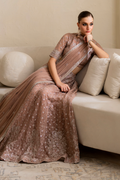 IZNIK Chinon Vol-02 Embroidered Net 3Pc Suit CC-43 - House Of Hania