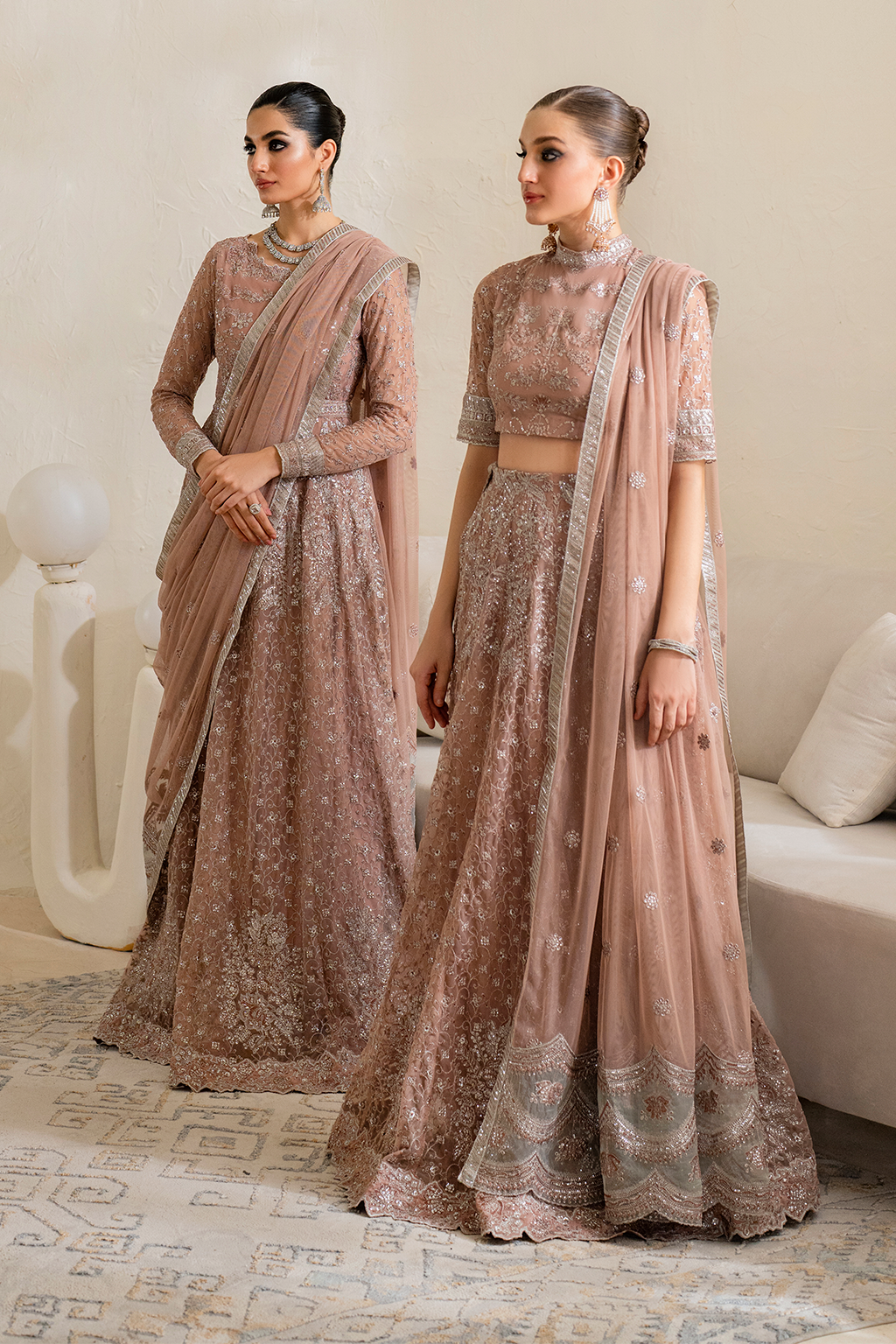 IZNIK Chinon Vol-02 Embroidered Net 3Pc Suit CC-43 - House Of Hania