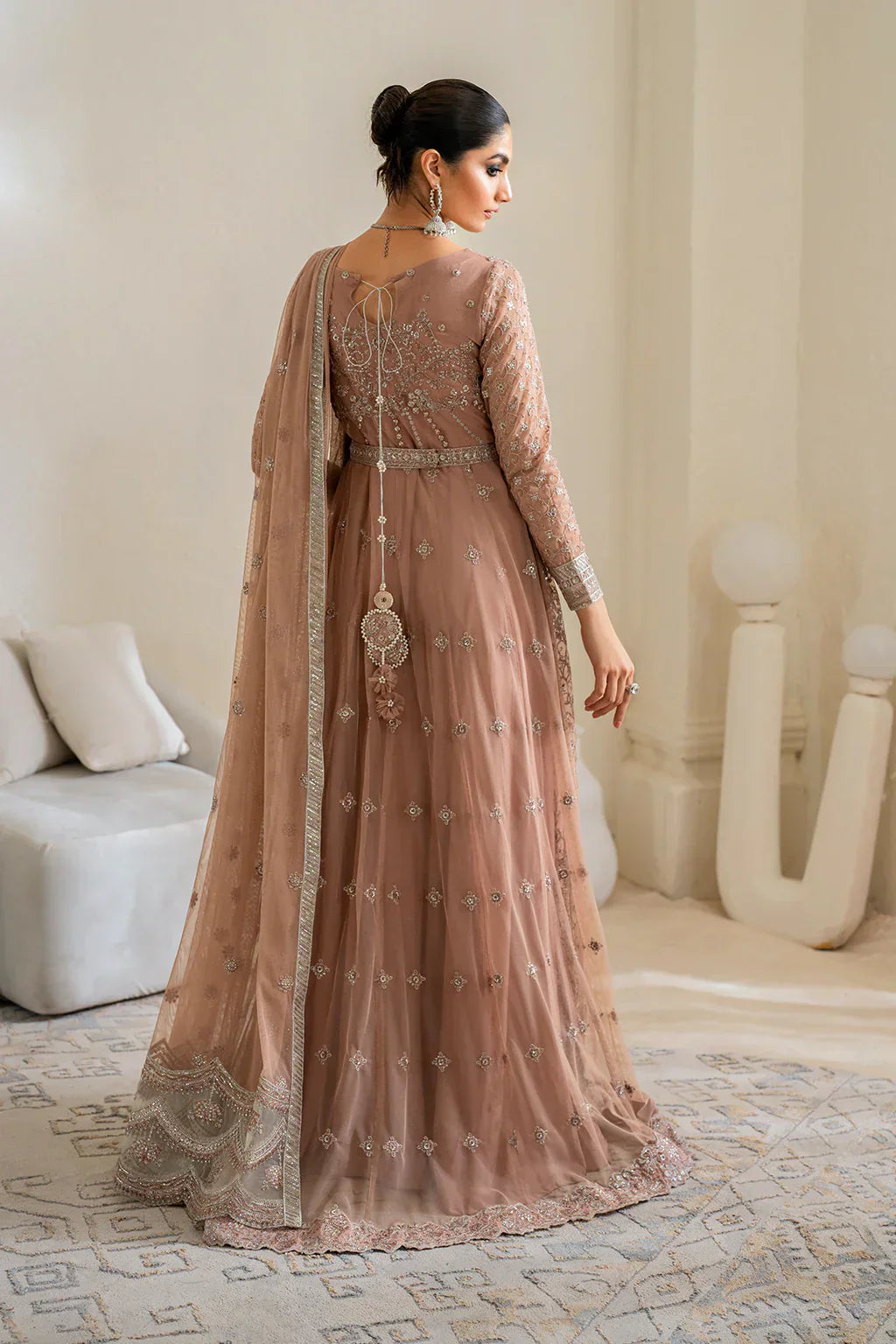 IZNIK Chinon Vol-02 Embroidered Net 3Pc Suit CC-43 - House Of Hania