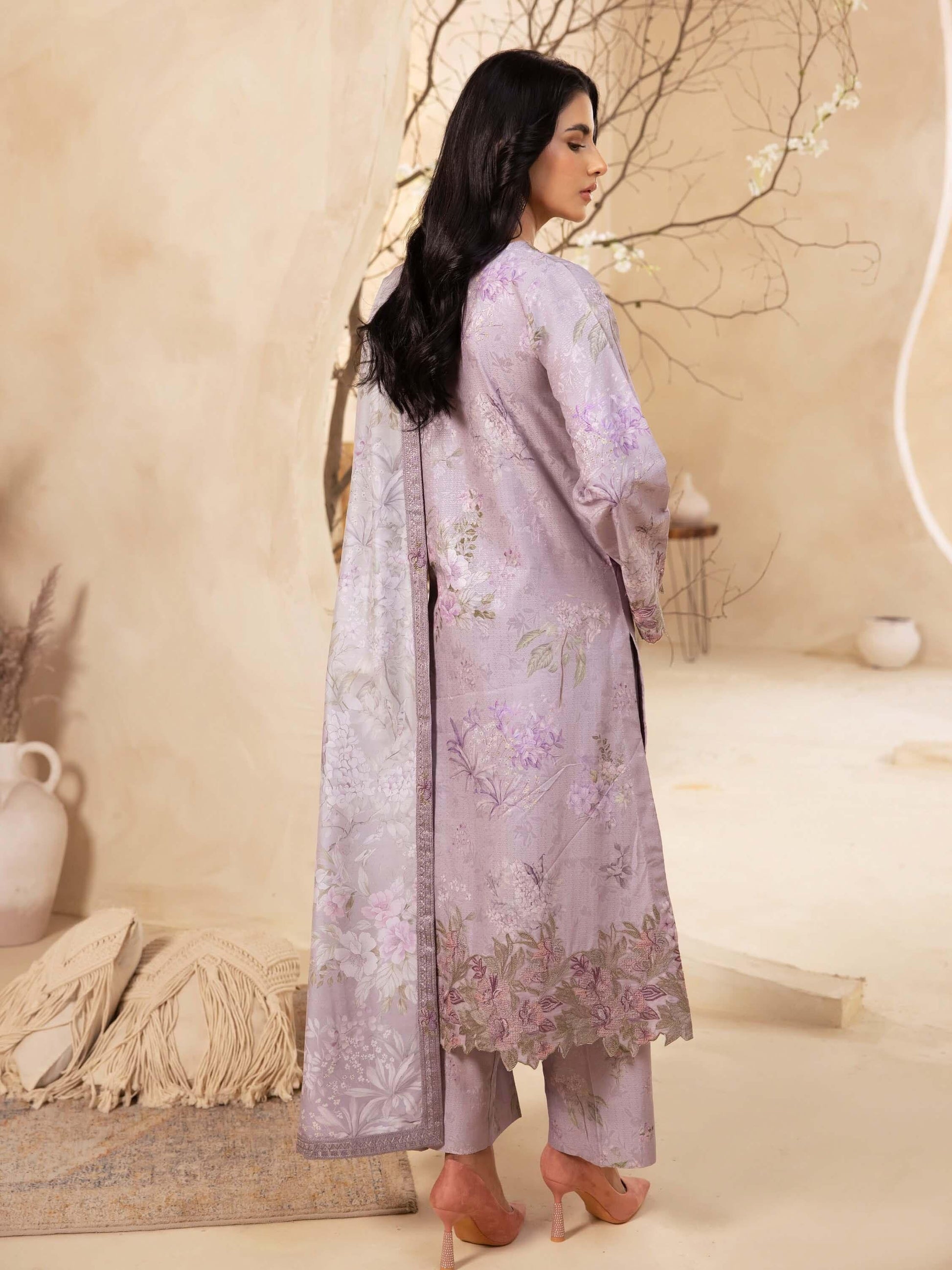 IZNIK Embroidered Winter Viscose 3Pc Suit ILW-05 Anais - House Of Hania