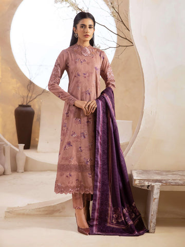 IZNIK Embroidered Winter Viscose 3Pc Suit ILW-09 Edwin - House Of Hania