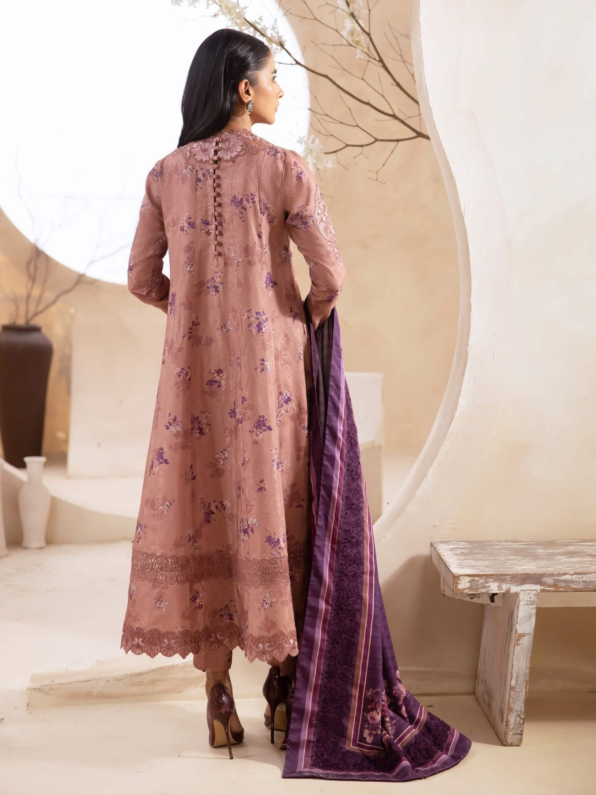 IZNIK Embroidered Winter Viscose 3Pc Suit ILW-09 Edwin - House Of Hania