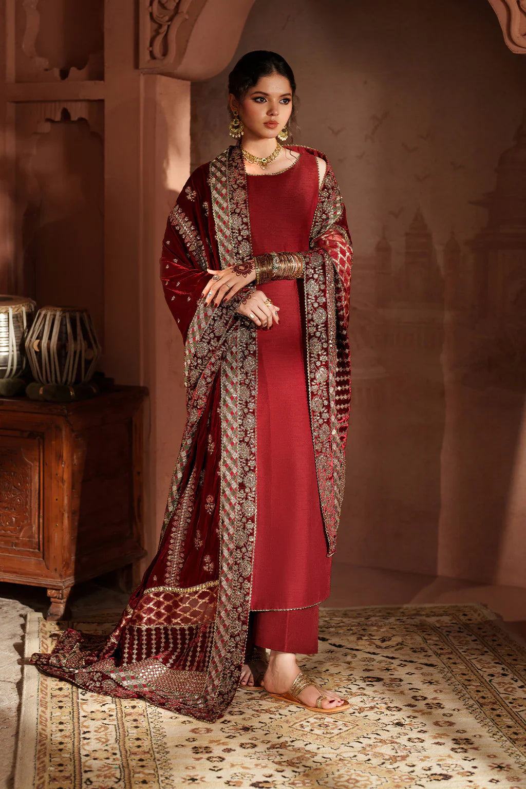 IZNIK | Raagni Velvet Formals | IV-56 Embroidered Velvet - House Of Hania
