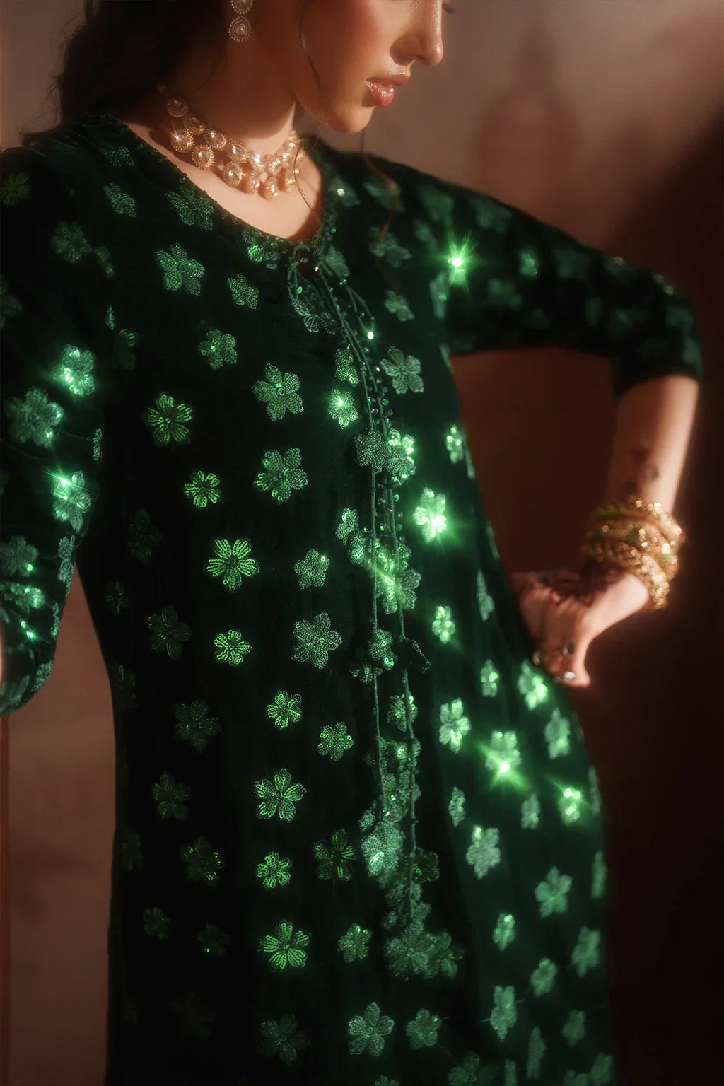 IZNIK | Raagni Velvet Formals | IV-60 Embroidered Velvet - House Of Hania
