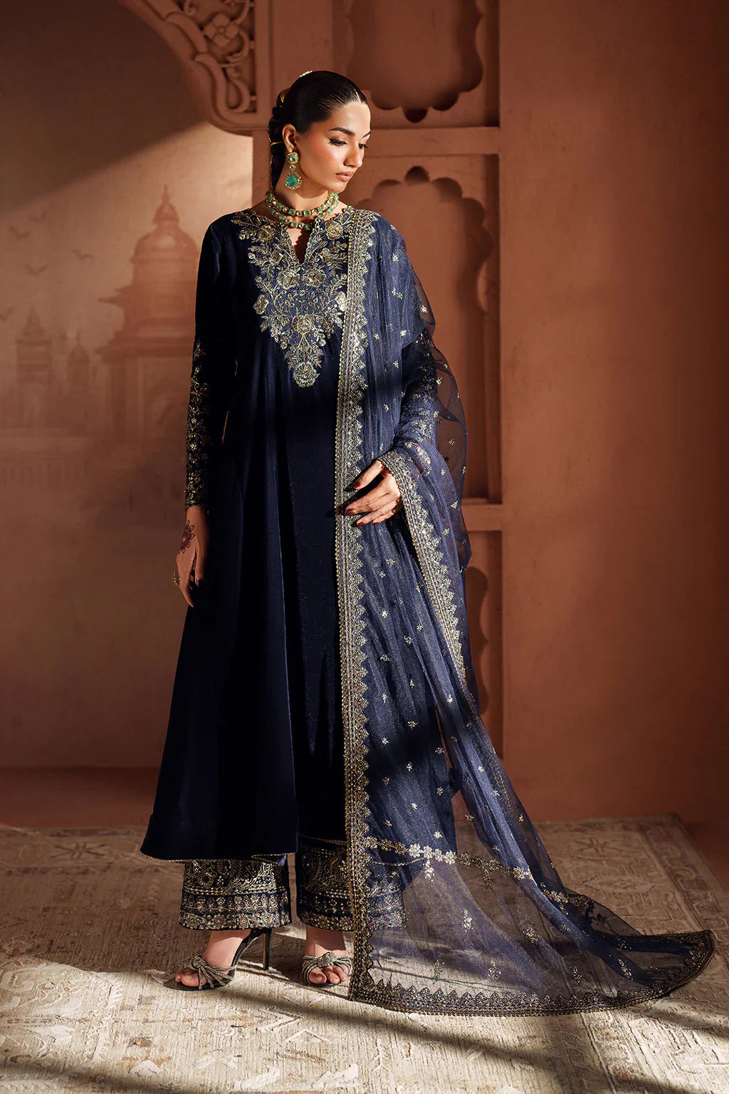 IZNIK | Raagni Velvet Formals | IV-66 Embroidered Velvet - House Of Hania