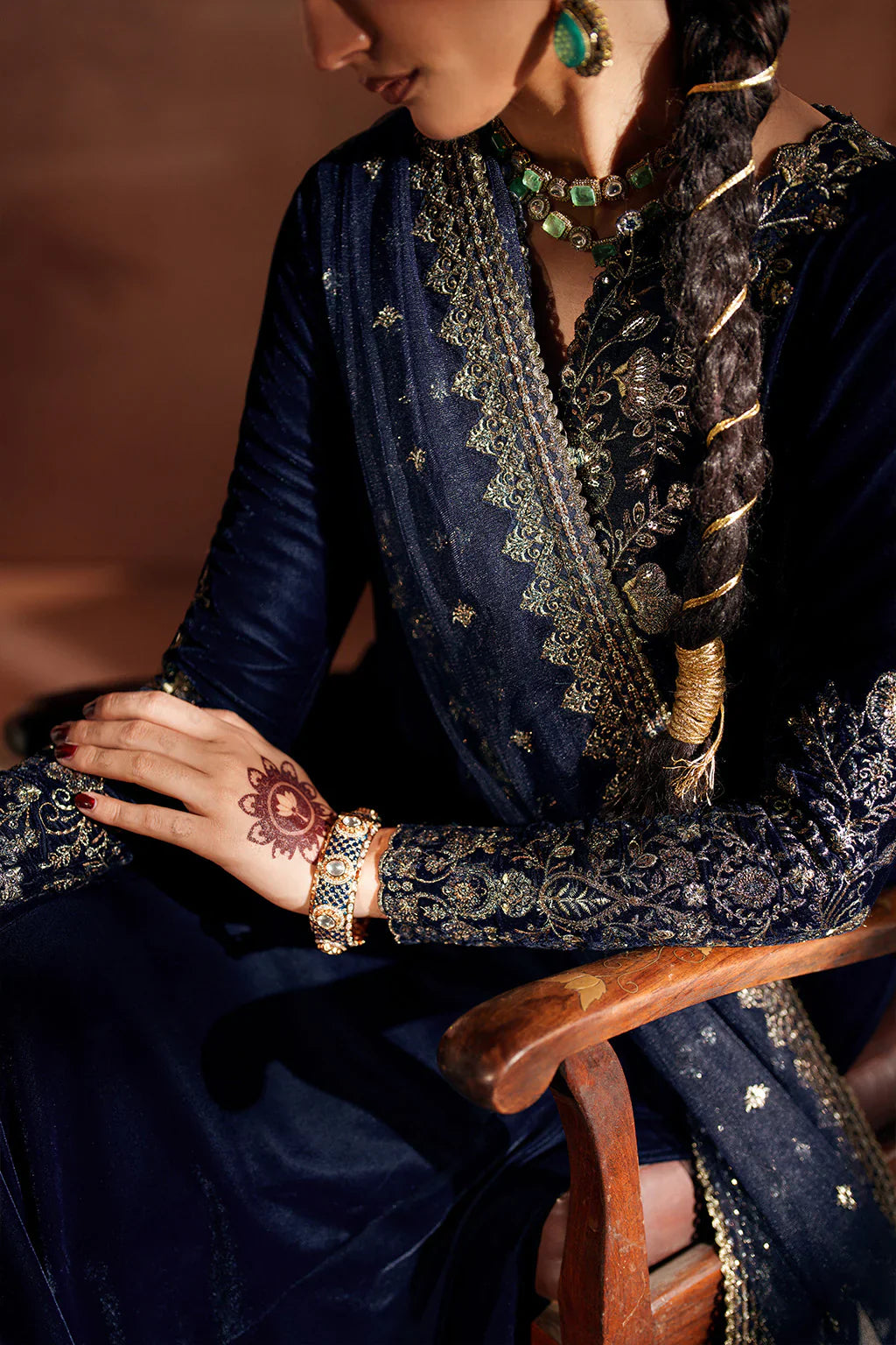 IZNIK | Raagni Velvet Formals | IV-66 Embroidered Velvet - House Of Hania