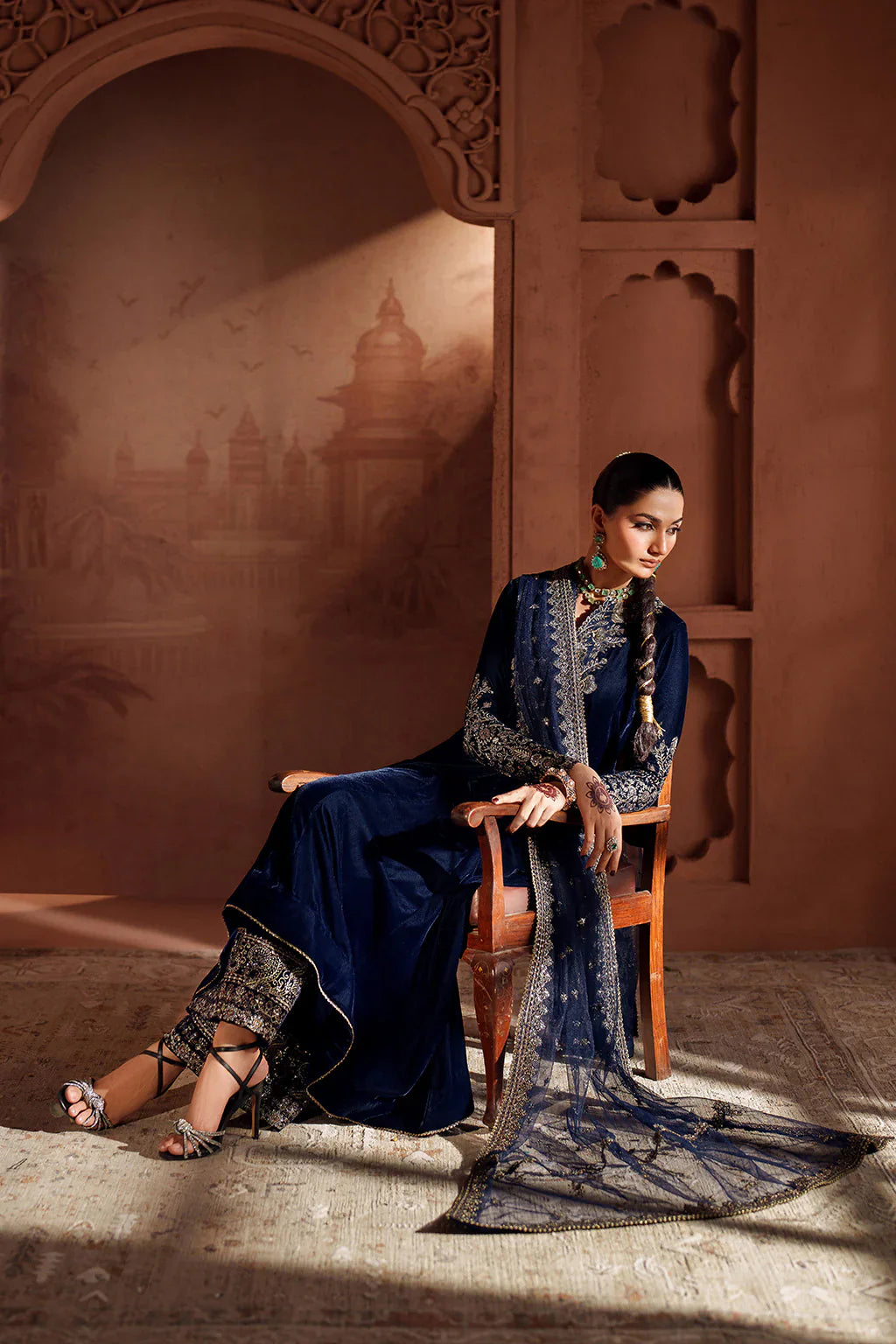 IZNIK | Raagni Velvet Formals | IV-66 Embroidered Velvet - House Of Hania