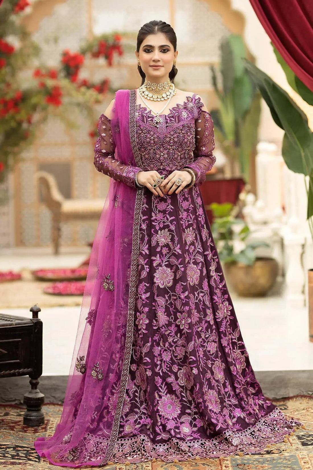 Imrozia-L-261 Lucida Purple - House Of Hania