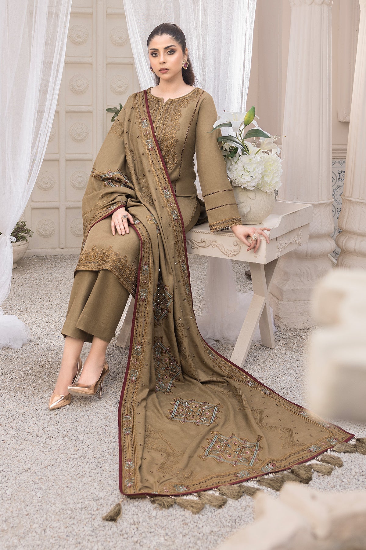Imrozia Premium | Bella Winter Pret | I.P-91 Coeur - House Of Hania