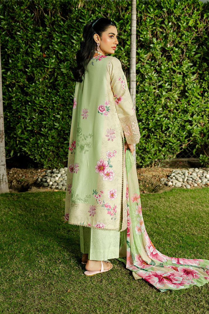 Imrozia Premium | Dahlia Lawn | SL-121 Pistachio Bloom - House Of Hania