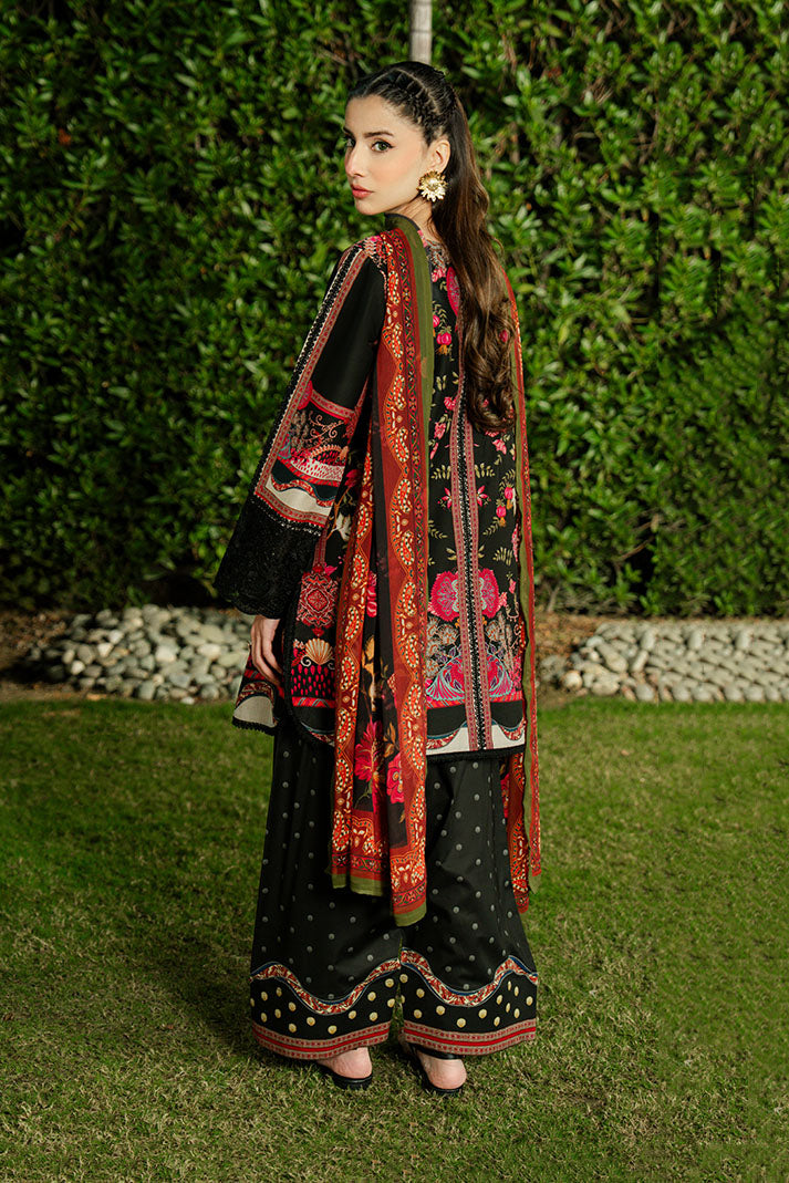 Imrozia Premium | Dahlia Lawn | SL-123 Noir Rouge - House Of Hania