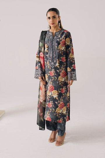 Imrozia Premium | Floral Atelier Lawn | IPL-14 Floral Canvas - House Of Hania