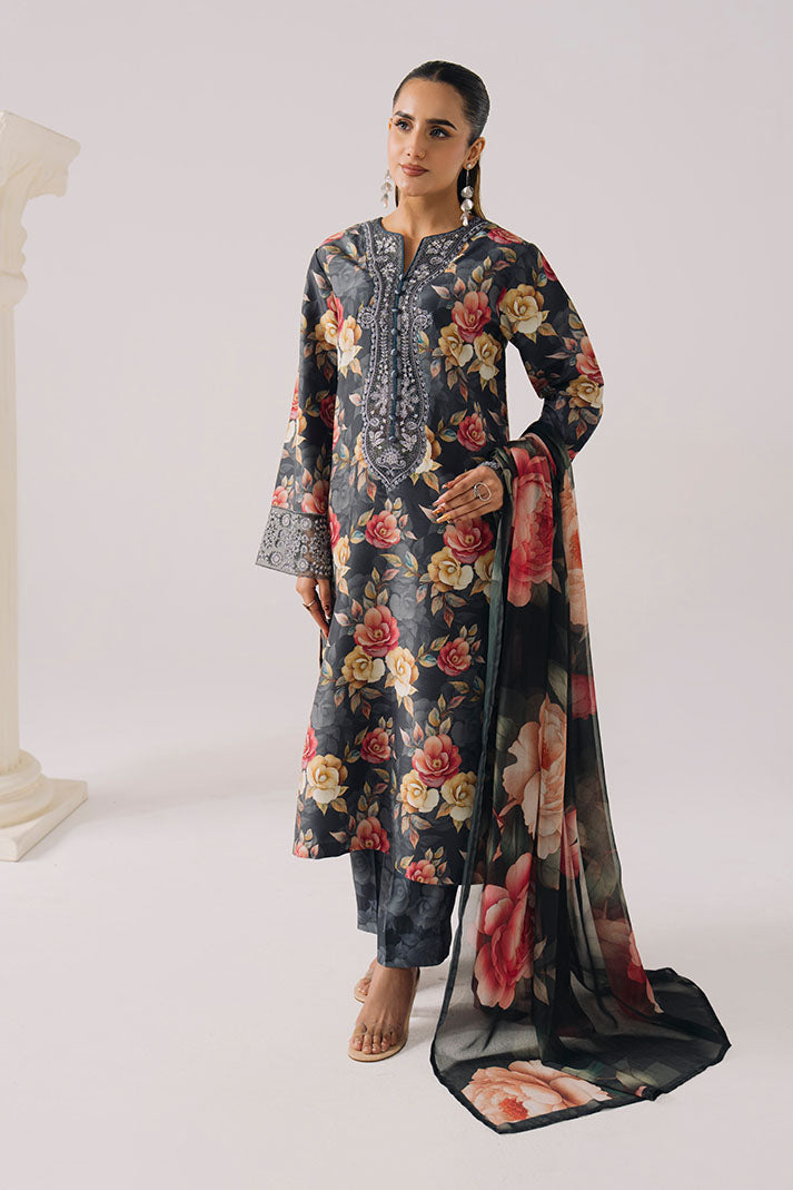 Imrozia Premium | Floral Atelier Lawn | IPL-14 Floral Canvas - House Of Hania