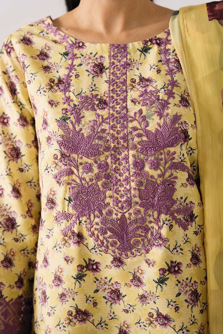 Imrozia Premium | Floral Atelier Lawn | IPL-16 Jasmine Atelier - House Of Hania