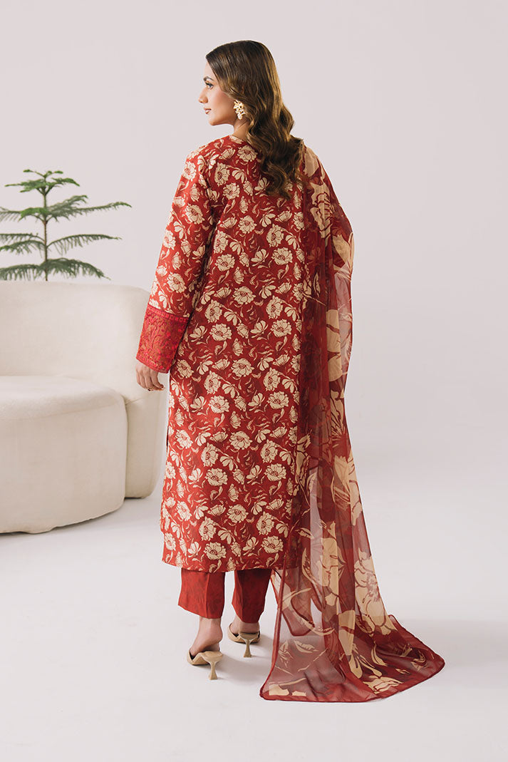 Imrozia Premium | Floral Atelier Lawn | IPL-26 Floral Nocturne - House Of Hania