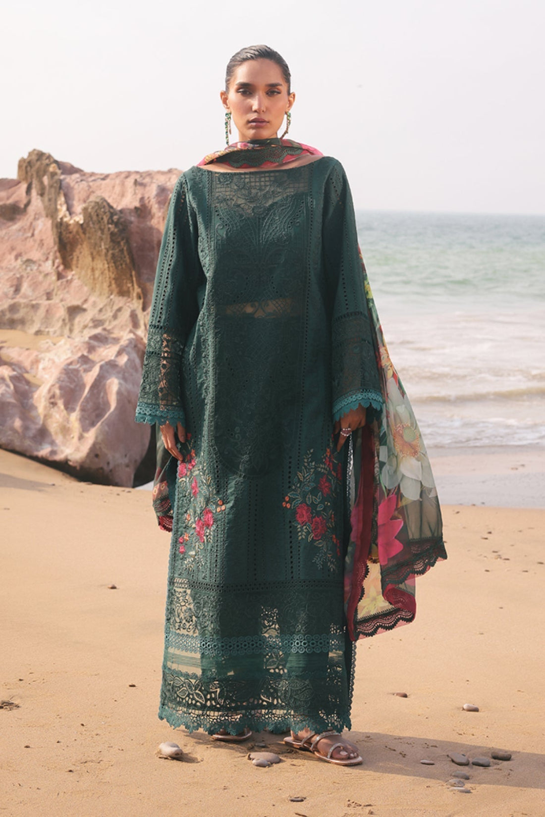 Imrozia Premium | Hania Luxury Lawn 25 | SL 77 A Rameen - House Of Hania