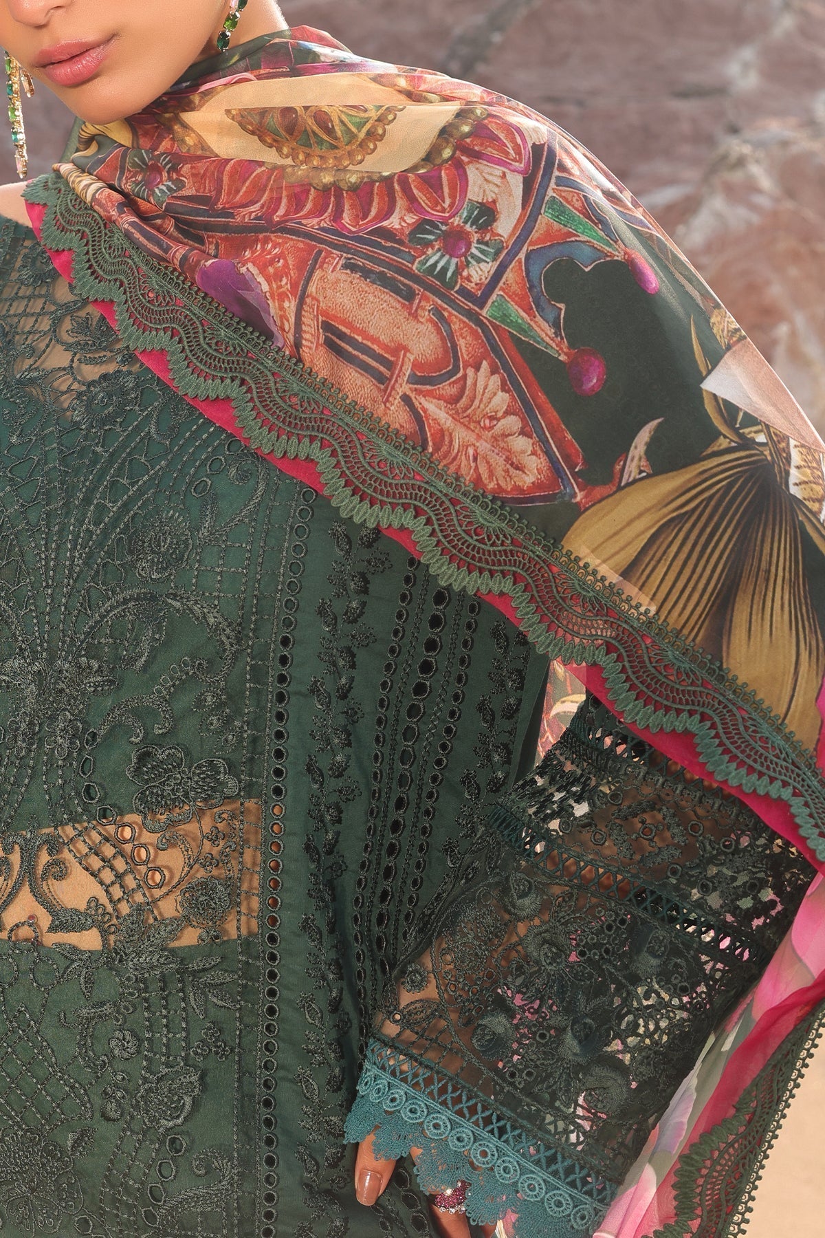 Imrozia Premium | Hania Luxury Lawn 25 | SL 77 A Rameen - House Of Hania