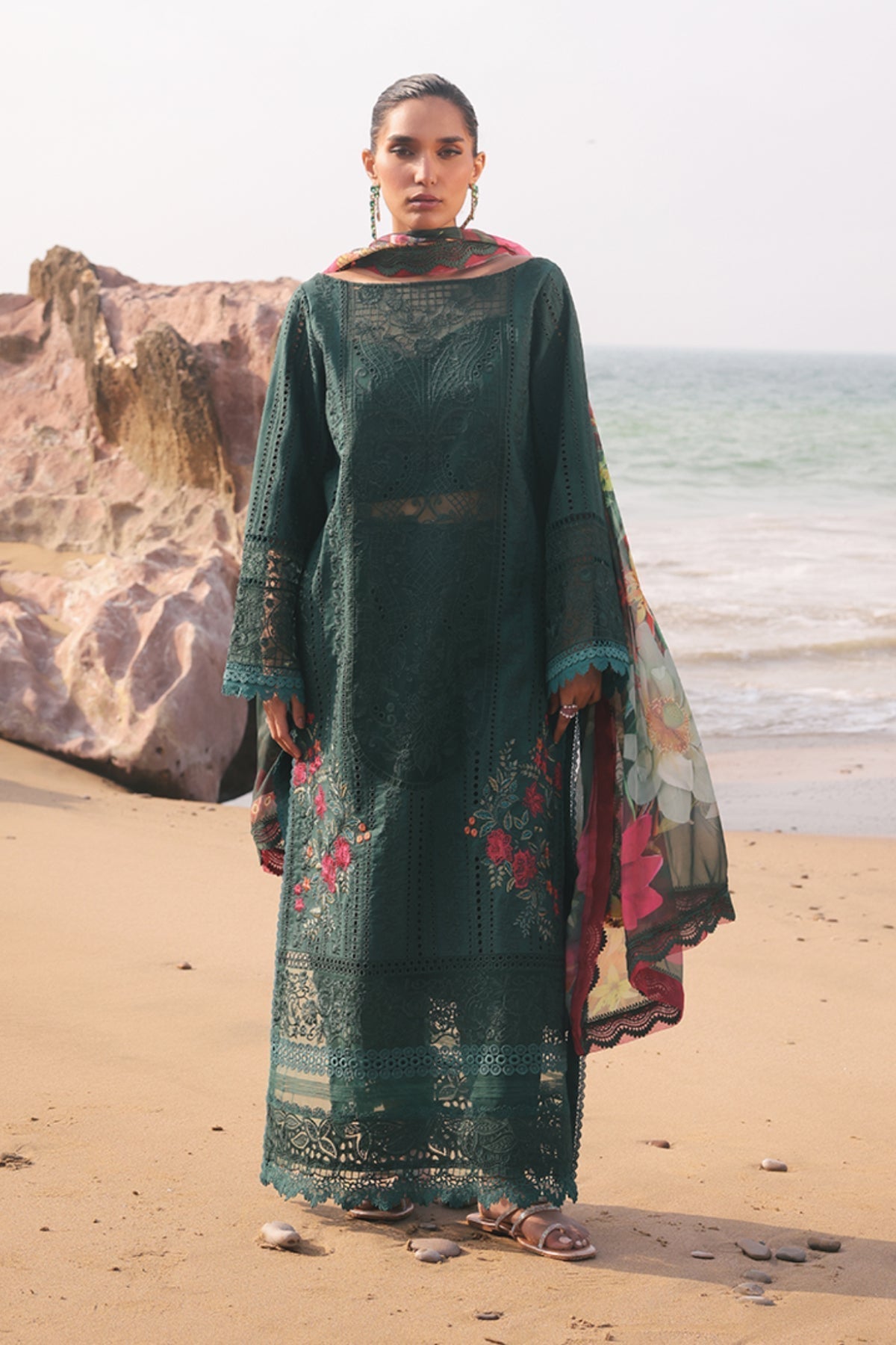 Imrozia Premium | Hania Luxury Lawn 25 | SL 77 A Rameen - House Of Hania